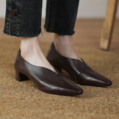 CHIKO Aja Pointy Toe Block Heels Pumps Shoes