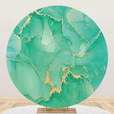 Gold Gilt Green Abstract Marble Texture Backdrop - Aperturee