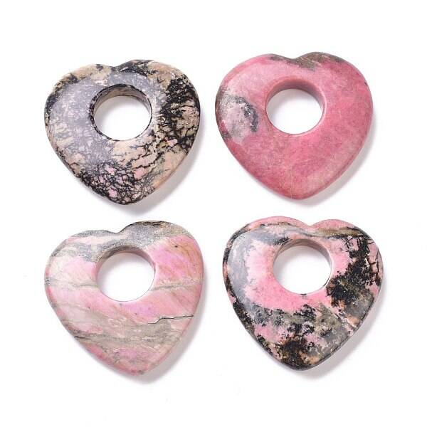 Natural Rhodonite Pendants