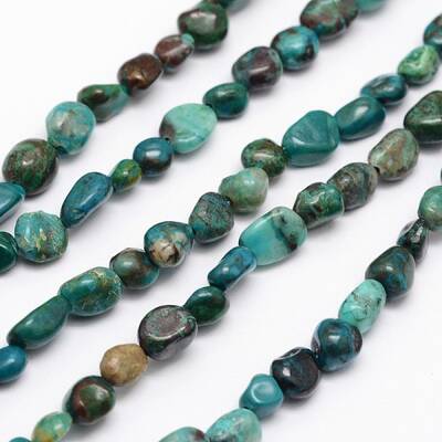 Nuggets Natural Chrysocolla Beads Strands