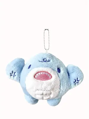 Cartoon Shark Shaped Bag Charm, Cute Animal Plush Bag Pendant, Kawaii Bag Decoration for Women & Men, Bag Accessories for Cou...