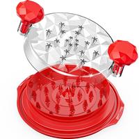 Chicken Shredder with Brush Meat Shredder Ergonomic Handle BPA Free Chicken Shredder Tool Twist Anti-Slip Chicken Shredder Tw...