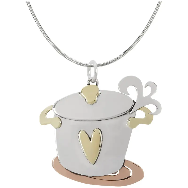 What's Cooking Necklace - with Diamond Cut Chain