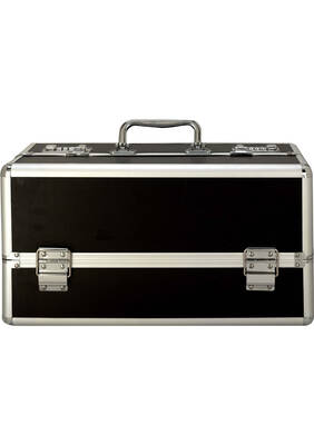 Lockable Vibrator Case Large Blk