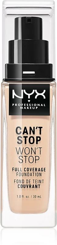 NYX Professional Makeup Can't Stop Won't Stop Full Coverage high coverage foundation color 05 Light 30 ml