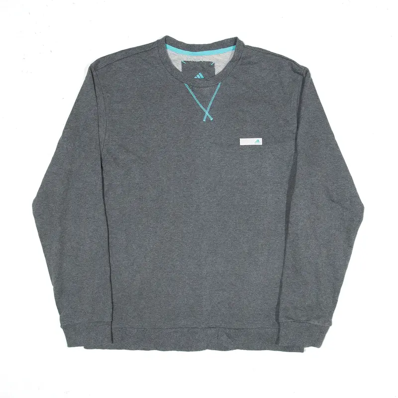 ADIDAS Sports Sweatshirt Grey Womens M