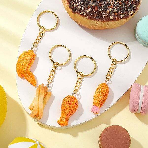 Imitaiton Food Resin Keychains