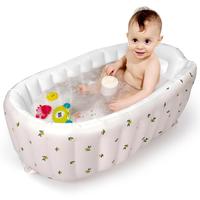 Inflatable  Bathtub with Built-in Air Pump,  to  Bath Tub,Portable Travel Shower Basin with  Support, Deflates and Folds Easi...