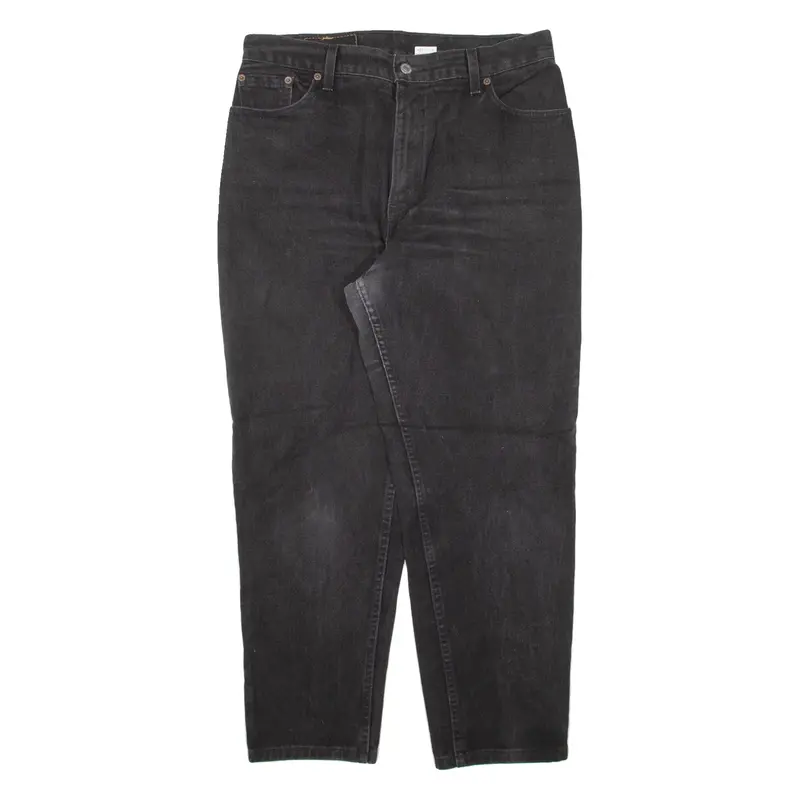 LEVI'S 550 Womens Jeans Black Relaxed Tapered W32 L26