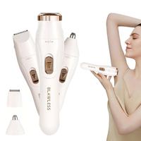 3 in 1 Electric Hair Removal Kit, 1 Box USB Rechargeable Facial, Nose & Full Body Trimmer for Women, Perfect Gift for Her, C...