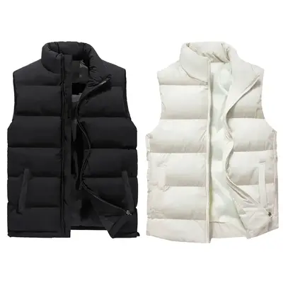 2 Pack Men's Heavyweight Puffer Bubble Vest - (Sizes S - 2XL)