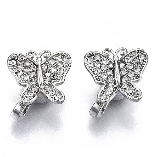 Brass Micro Pave Clear Cubic Zirconia Magnetic Clasps