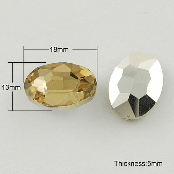 Glass Pointed Back Rhinestone