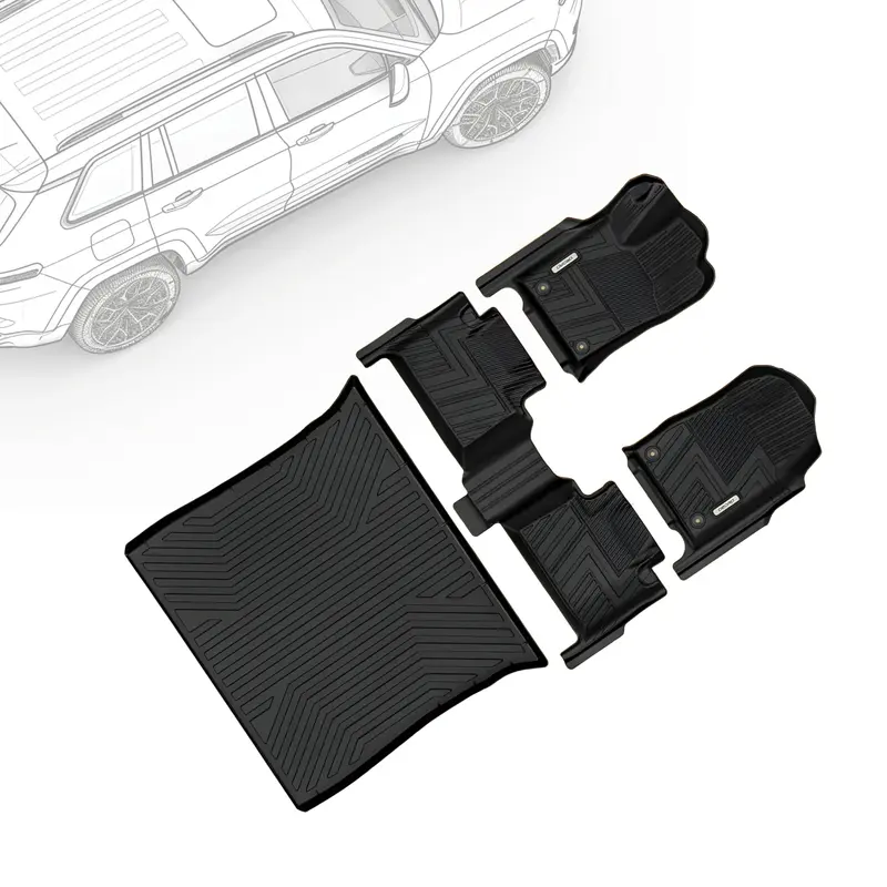 OEDRO Upgraded Floor Mats for 2016-2021 Jeep Grand Cherokee / 2022-2023 Jeep Grand Cherokee WK (Non L Models ), Custom Fit Bl...