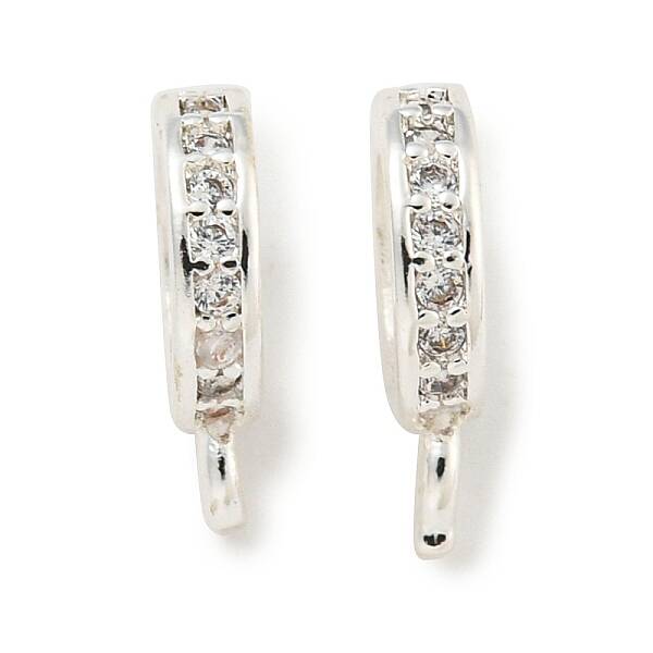 Brass Cubic Zirconia Tube Bails