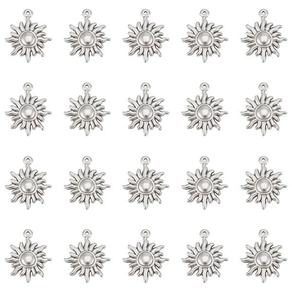 20Pcs 304 Stainless Steel Pendants