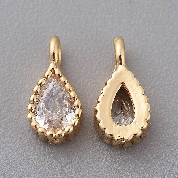 Brass Cubic Zirconia Charms