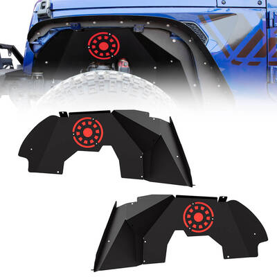 OEDRO Front Inner Fender Flares for 2018-2025 Jeep Wrangler JL & JLU Unlimited 2 & 4 Door, Offroad Bolt-on Style Steel Fender...