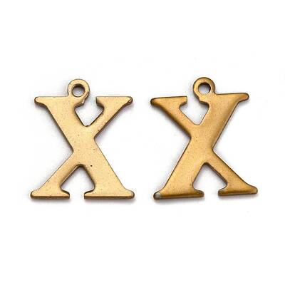 304 Stainless Steel Alphabet Charms