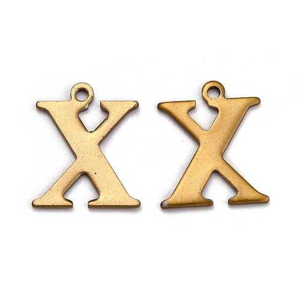 304 Stainless Steel Alphabet Charms