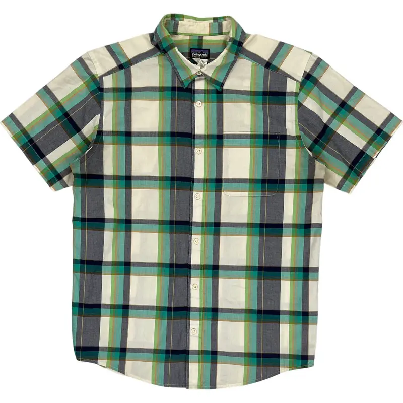 Patagonia Organic Cotton Plaid Shirt - Medium - Multicoloured Cotton Blend