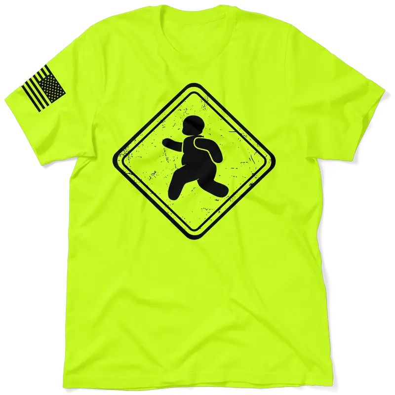Fatty Crossing - Safety Yellow T-Shirt