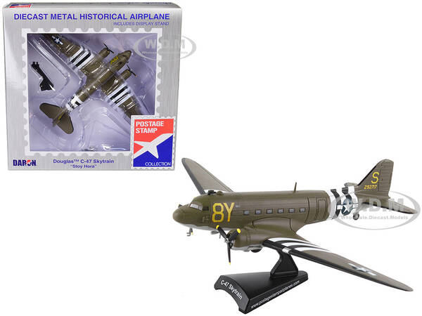 Douglas C-47 Skytrain Transport Aircraft Stoy Hora, 440th Troop Carrier Group, D-Day (1945) United States Army Air Forces 1...