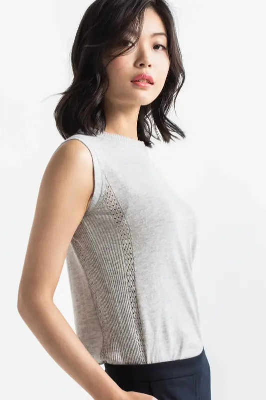 Pointelle Tunic - Grey Pearl | Size: L