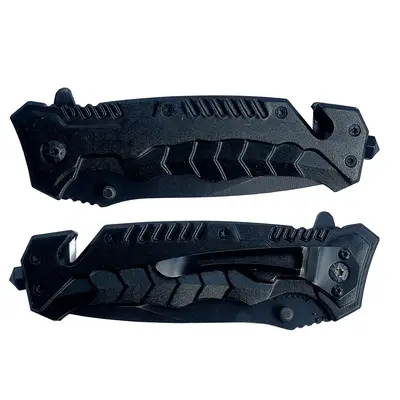 Car Safety Tactical Pocket Knife for Men EDC Tool - Serrated Sharp 3.5 Blade - Spring Assisted Folding Knives - Hunting Cam...
