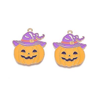 Halloween Theme Alloy Enamel Pendants