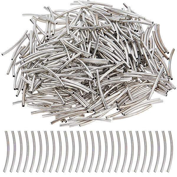 400Pcs Brass Tube Beads