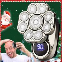 DIHOOM Upgrade 9D Electric Head Shaver for Bald Men,6-in-1 Grooming Kit Electric IP67 Waterproof Shaver for Wet/Dry Shaving,C...