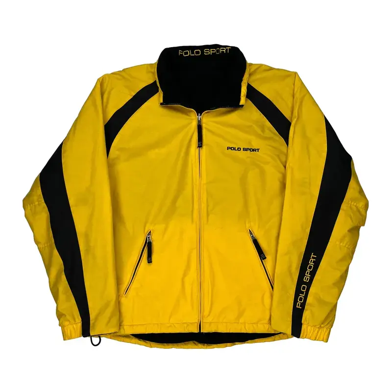Polo Sport Jacket - Large Yellow Cotton Blend