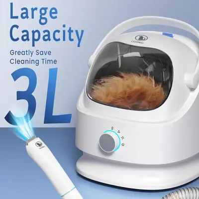 Ceenwes Astronaut Dog Grooming Vacuum 3L - Low Noise for Dogs & Cats, Easy to Use, No Hair Loss, Suitable for Large Dog Care ...