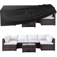 Patio Furniture Covers - Outdoor Waterproof Covers for Table & Chair - Heavy Duty 600D (108 Inch L x 82 Inch W x 27.9 Inch H)...