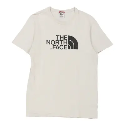 The North Face Spellout T-Shirt - Small White Cotton