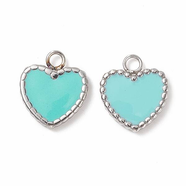 304 Stainless Steel Enamel Charms