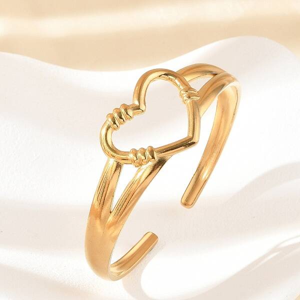 304 Stainless Steel Cuff Bangles for Women
