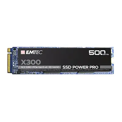 ECSSD500GX300 Emtec Power Pro X300 500GB PCI Express NVMe 3.0 x4 M.2 2280 Solid State Drive