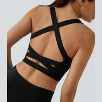 Halara Softlyzero Airy Square Neck Backless Crisscross Cropped Cool Touch Yoga Tank Top-UPF50+#outdoorfun