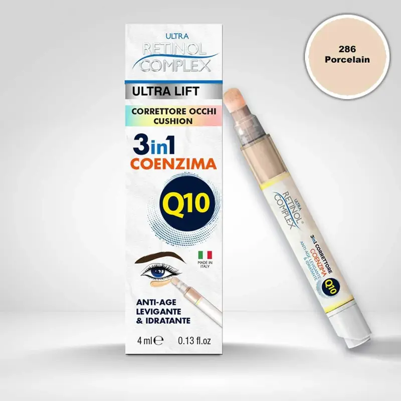 Retinol complex eye concealer 286 porcelain cushion 3 in 1 coenzyme q10 4ml