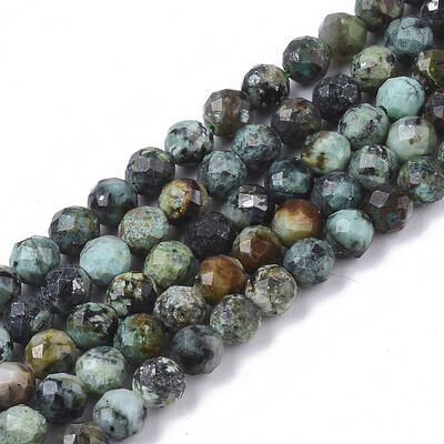 Natural African Turquoise(Jasper) Beads Strands