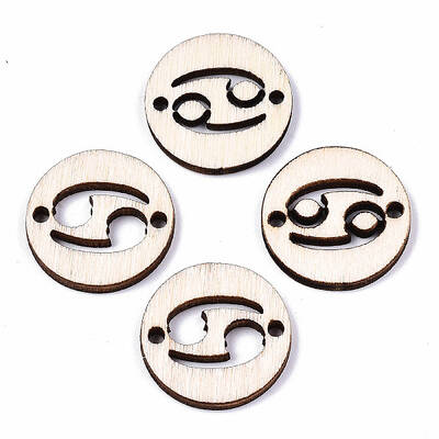 Unfinished Natural Poplar Wood Links Connectors