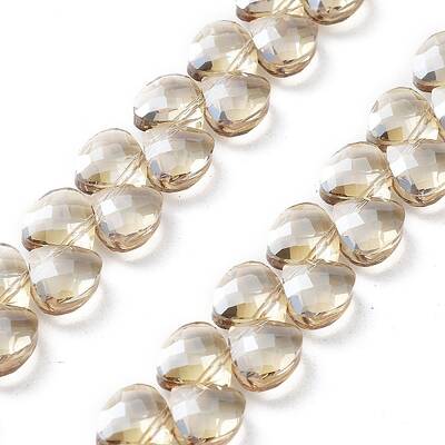 Electroplate Triangle Glass Beads Strands