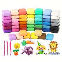 Lightweight Colored Clay Set, 50 Colors, DIY Crafts,  Perfect For Christmas And Other Festive, Birthday And Holiday Gifts