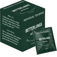 Monbrizz Better Lungs Detox Tea Bags - Mullein Leaf, Ginseng, Elderberry, Ginger & Thyme for Lung Cleanse & Mucus Detox - 15 ...