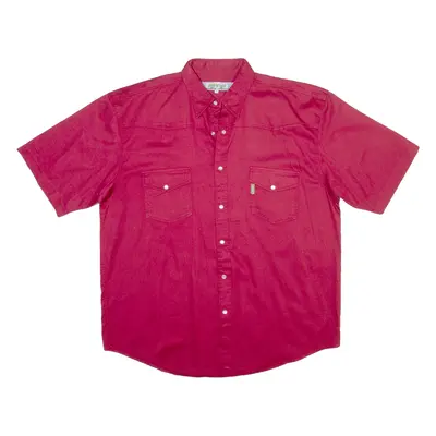 UNDERGROUND Mens Plain Shirt Red XL