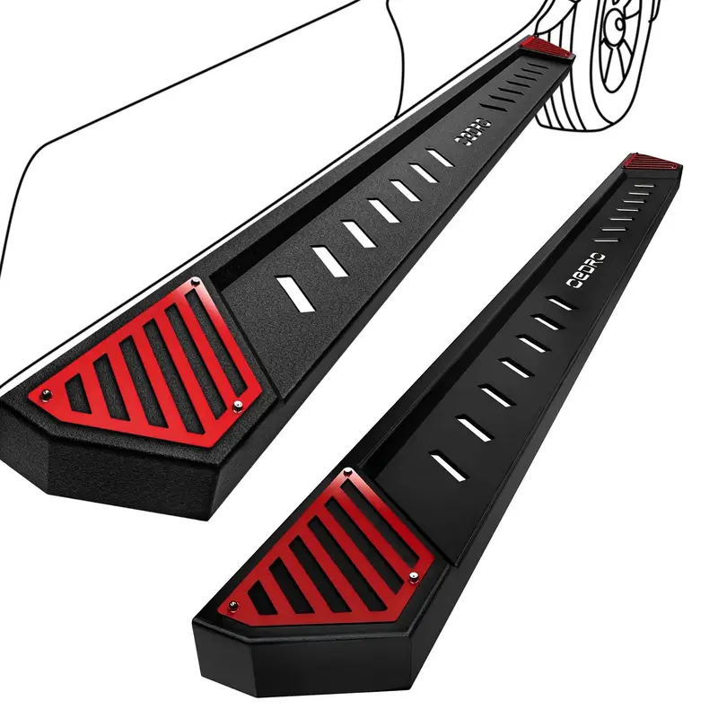 OEDRO® Running Boards for 2007-2018 Chevy Silverado/GMC Sierra 1500; 2007-2019 Silverado/Sierra 2500HD 3500HD Crew Cab, Incl...