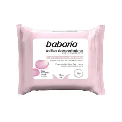 Makeup Removing Wipes Babaria Rosa Mosqueta 25 Units