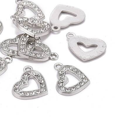 Valentine Day Ideas Alloy Rhinestone Pendants